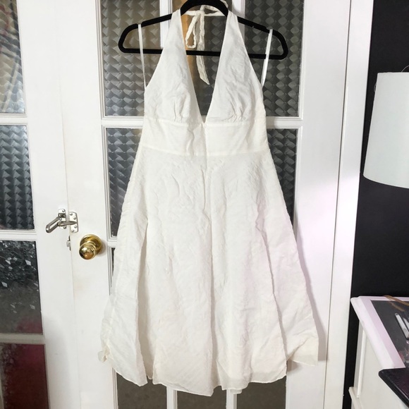 J.Crew white halter dress size 10 - Picture 1 of 6